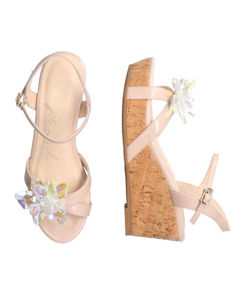 Bridget Birkin / ブリジットバーキン サンダル | 【Bridget Birkin】クリスタルフラワーサンダル-(52151B) | 詳細25