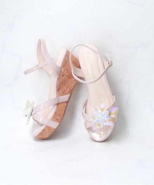 Bridget Birkin / ブリジットバーキン サンダル | 【Bridget Birkin】クリスタルフラワーサンダル-(52151B) | 詳細27