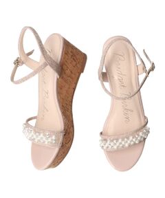 Bridget Birkin / ブリジットバーキン サンダル | 【Bridget Birkin】パール飾りPVC厚底サンダル-(52152B)