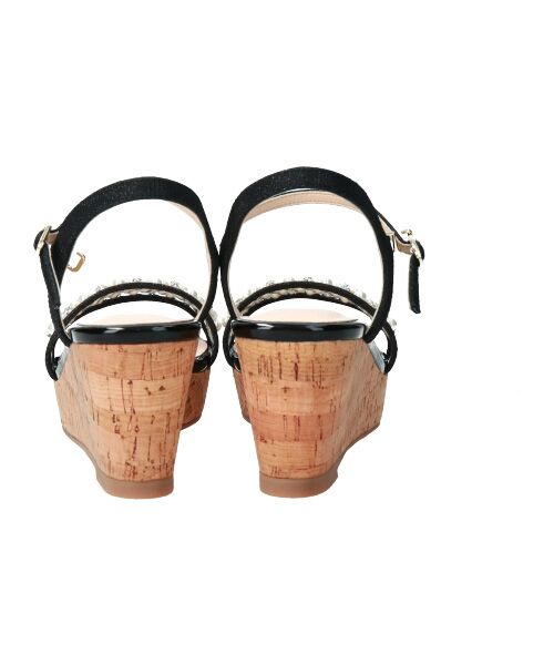 Bridget Birkin / ブリジットバーキン サンダル | 【Bridget Birkin】パール飾りPVC厚底サンダル-(52152B) | 詳細5