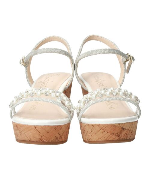 Bridget Birkin / ブリジットバーキン サンダル | 【Bridget Birkin】パール飾りPVC厚底サンダル-(52152B) | 詳細9