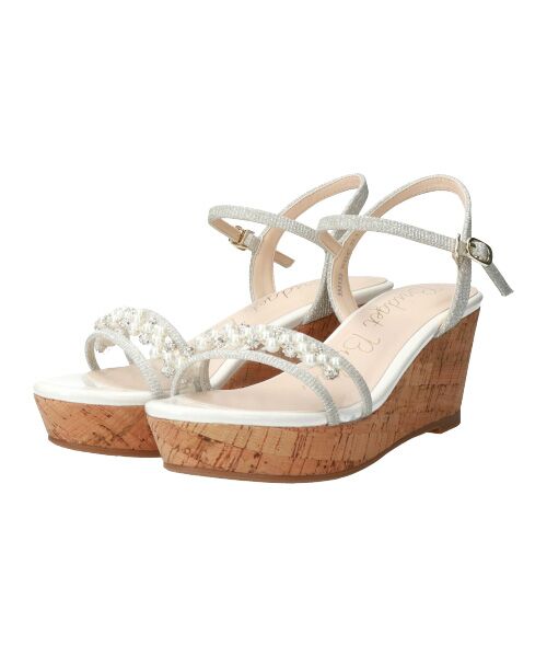 Bridget Birkin / ブリジットバーキン サンダル | 【Bridget Birkin】パール飾りPVC厚底サンダル-(52152B) | 詳細10