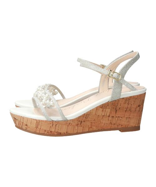 Bridget Birkin / ブリジットバーキン サンダル | 【Bridget Birkin】パール飾りPVC厚底サンダル-(52152B) | 詳細11