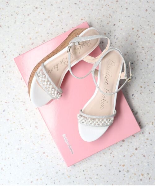 Bridget Birkin / ブリジットバーキン サンダル | 【Bridget Birkin】パール飾りPVC厚底サンダル-(52152B) | 詳細15