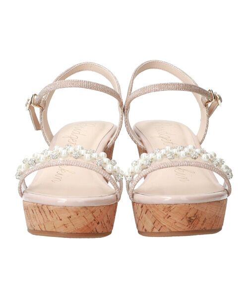 Bridget Birkin / ブリジットバーキン サンダル | 【Bridget Birkin】パール飾りPVC厚底サンダル-(52152B) | 詳細16