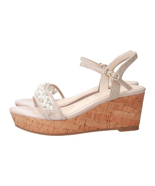 Bridget Birkin / ブリジットバーキン サンダル | 【Bridget Birkin】パール飾りPVC厚底サンダル-(52152B) | 詳細18