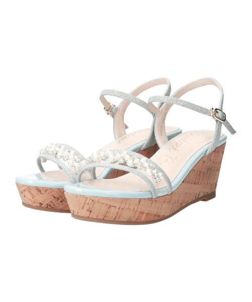 Bridget Birkin / ブリジットバーキン サンダル | 【Bridget Birkin】パール飾りPVC厚底サンダル-(52152B) | 詳細24