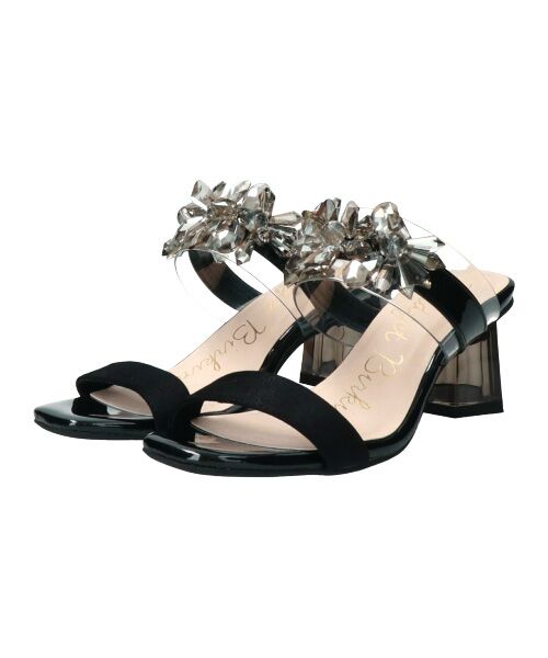 Bridget Birkin / ブリジットバーキン サンダル | 【Bridget Birkin】甲ビジュークリアヒールサンダル-(52310B) | 詳細2