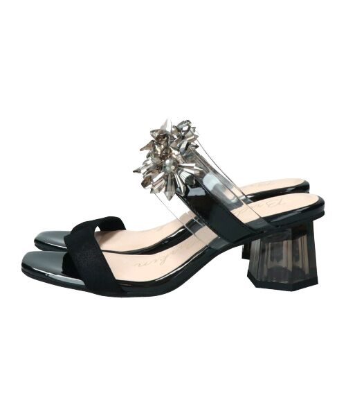 Bridget Birkin / ブリジットバーキン サンダル | 【Bridget Birkin】甲ビジュークリアヒールサンダル-(52310B) | 詳細3