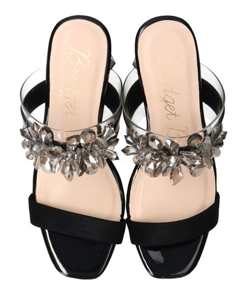 Bridget Birkin / ブリジットバーキン サンダル | 【Bridget Birkin】甲ビジュークリアヒールサンダル-(52310B) | 詳細6