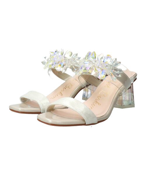 Bridget Birkin / ブリジットバーキン サンダル | 【Bridget Birkin】甲ビジュークリアヒールサンダル-(52310B) | 詳細11