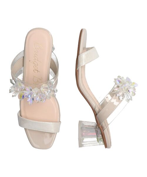 Bridget Birkin / ブリジットバーキン サンダル | 【Bridget Birkin】甲ビジュークリアヒールサンダル-(52310B) | 詳細17