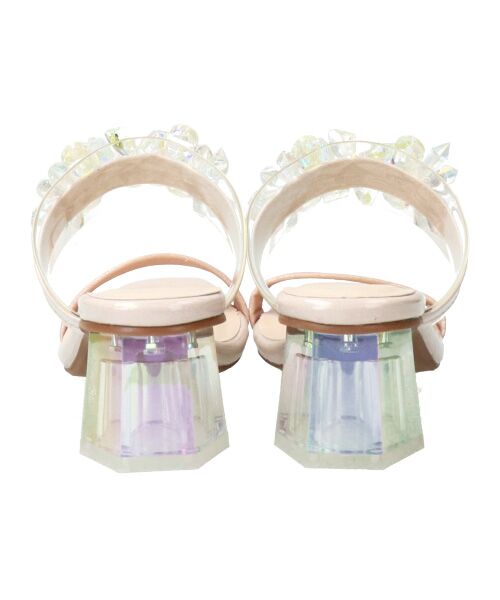 Bridget Birkin / ブリジットバーキン サンダル | 【Bridget Birkin】甲ビジュークリアヒールサンダル-(52310B) | 詳細22