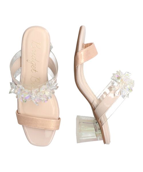 Bridget Birkin / ブリジットバーキン サンダル | 【Bridget Birkin】甲ビジュークリアヒールサンダル-(52310B) | 詳細25