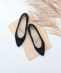 Bridget Birkin / ブリジットバーキン パンプス | 【BRIDGET BIRKIN WALK】チュールレースウォーキングパンプス-(55229B)