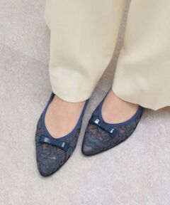 Bridget Birkin / ブリジットバーキン パンプス | 【BRIDGET BIRKIN WALK】チュールレースウォーキングパンプス-(55229B)