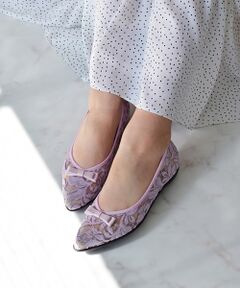 Bridget Birkin / ブリジットバーキン パンプス | 【BRIDGET BIRKIN WALK】チュールレースウォーキングパンプス-(55229B)