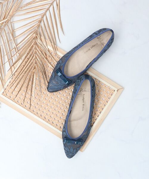 Bridget Birkin / ブリジットバーキン パンプス | 【BRIDGET BIRKIN WALK】チュールレースウォーキングパンプス-(55229B) | 詳細20