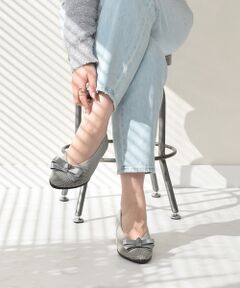 Bridget Birkin / ブリジットバーキン パンプス | 【BRIDGET BIRKIN WALK】ニット素材ウォーキングパンプス-(55231B)