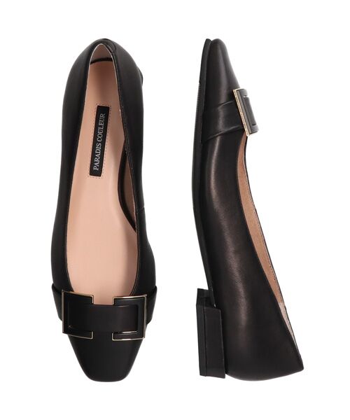 Bridget Birkin / ブリジットバーキン パンプス | 【PARADIS COULEUR】ソフトスクエアローヒールバックルパンプス | 詳細7