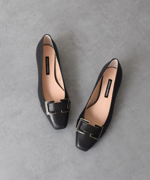 Bridget Birkin / ブリジットバーキン パンプス | 【PARADIS COULEUR】ソフトスクエアローヒールバックルパンプス | 詳細9