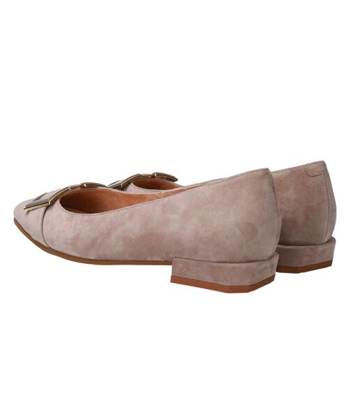 Bridget Birkin / ブリジットバーキン パンプス | 【PARADIS COULEUR】ソフトスクエアローヒールバックルパンプス | 詳細12