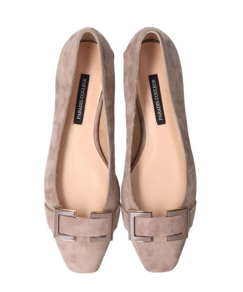 Bridget Birkin / ブリジットバーキン パンプス | 【PARADIS COULEUR】ソフトスクエアローヒールバックルパンプス | 詳細14