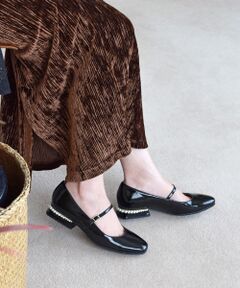 Bridget Birkin / ブリジットバーキン パンプス | 【PARADIS COULEUR】パールヒールストラップパンプス