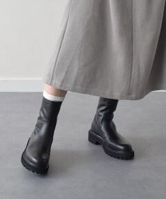 Bridget Birkin / ブリジットバーキン ブーツ（ショート丈） | 【PARADIS COULEUR】タンクソールバックジップショートブーツ