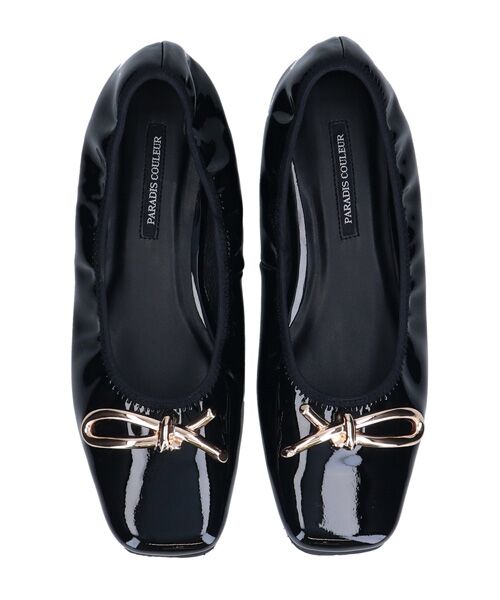 Bridget Birkin / ブリジットバーキン バレエシューズ | 【PARADIS COULEUR】スクエアトウメタルリボンバレエシューズ | 詳細5