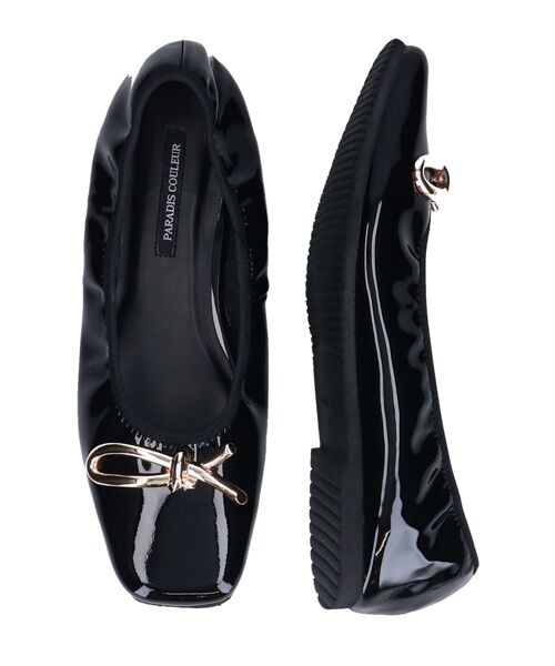Bridget Birkin / ブリジットバーキン バレエシューズ | 【PARADIS COULEUR】スクエアトウメタルリボンバレエシューズ | 詳細6