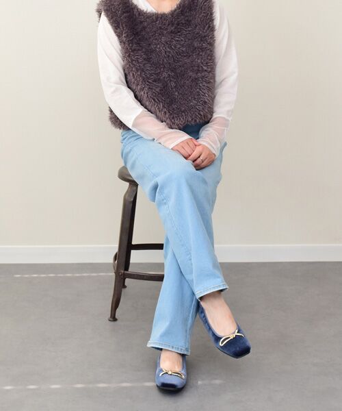 Bridget Birkin / ブリジットバーキン バレエシューズ | 【PARADIS COULEUR】スクエアトウメタルリボンバレエシューズ | 詳細22