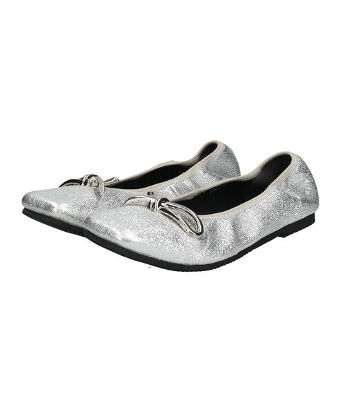 Bridget Birkin / ブリジットバーキン バレエシューズ | 【PARADIS COULEUR】スクエアトウメタルリボンバレエシューズ | 詳細23