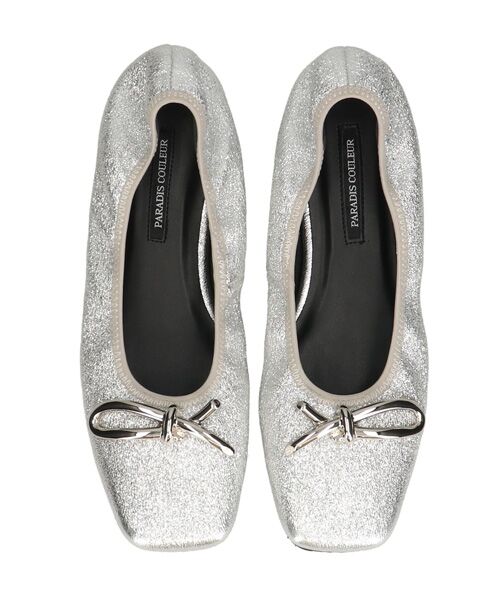 Bridget Birkin / ブリジットバーキン バレエシューズ | 【PARADIS COULEUR】スクエアトウメタルリボンバレエシューズ | 詳細27