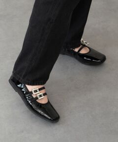 Bridget Birkin / ブリジットバーキン バレエシューズ | 【PARADIS COULEUR】ビジューバックルダブルストラップバレエ