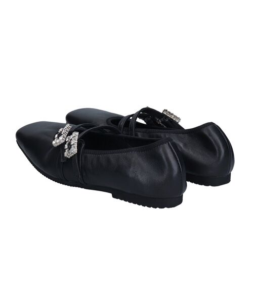 Bridget Birkin / ブリジットバーキン バレエシューズ | 【PARADIS COULEUR】ビジューバックルダブルストラップバレエ | 詳細3