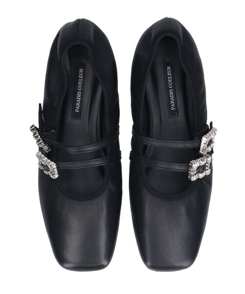 Bridget Birkin / ブリジットバーキン バレエシューズ | 【PARADIS COULEUR】ビジューバックルダブルストラップバレエ | 詳細5