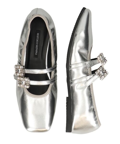 Bridget Birkin / ブリジットバーキン バレエシューズ | 【PARADIS COULEUR】ビジューバックルダブルストラップバレエ | 詳細23