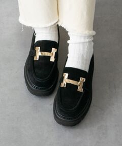 Bridget Birkin / ブリジットバーキン ビジネス・ドレスシューズ | 【PARADIS COULEUR】メタルオーナメント撥水ローファー