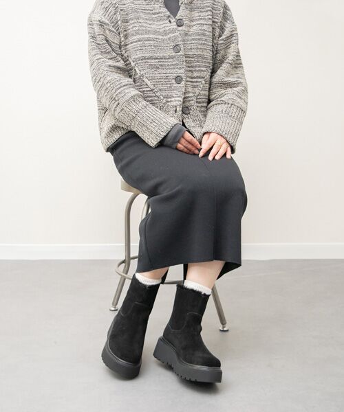Bridget Birkin / ブリジットバーキン ブーツ（ショート丈） | 【PARADIS COULEUR】ライニングフェイクムートンショートブーツ | 詳細18