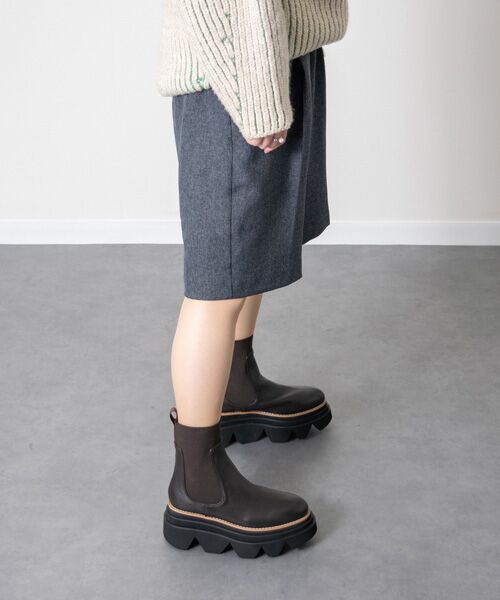 Bridget Birkin / ブリジットバーキン ブーツ（ショート丈） | 【PARADIS COULEUR】ボリュームソールサイドゴアブーツ | 詳細24