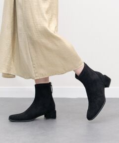 Bridget Birkin / ブリジットバーキン ブーツ（ショート丈） | 【PARADIS COULEUR】スクエアトウバックジップストレッチブーツ