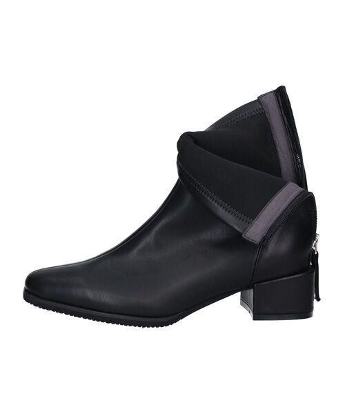 Bridget Birkin / ブリジットバーキン ブーツ（ショート丈） | 【PARADIS COULEUR】スクエアトウバックジップストレッチブーツ | 詳細7