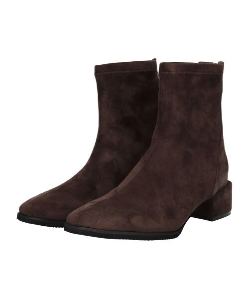 Bridget Birkin / ブリジットバーキン ブーツ（ショート丈） | 【PARADIS COULEUR】スクエアトウバックジップストレッチブーツ | 詳細20