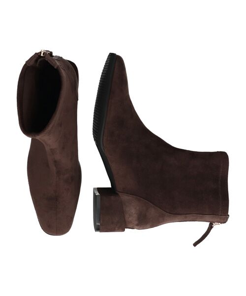 Bridget Birkin / ブリジットバーキン ブーツ（ショート丈） | 【PARADIS COULEUR】スクエアトウバックジップストレッチブーツ | 詳細27