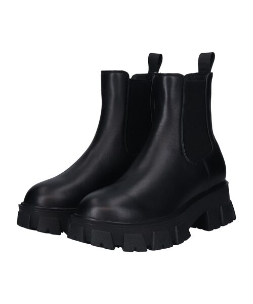 Bridget Birkin/ブリジットバーキン 【PARADIS COULEUR】防滑トラックソール撥水サイドゴアブーツ ブラック 23 Bridget Birkin/ブリジットバーキン 【PARADIS COULEUR】防滑トラックソール撥水サイドゴアブーツ ブラック 23