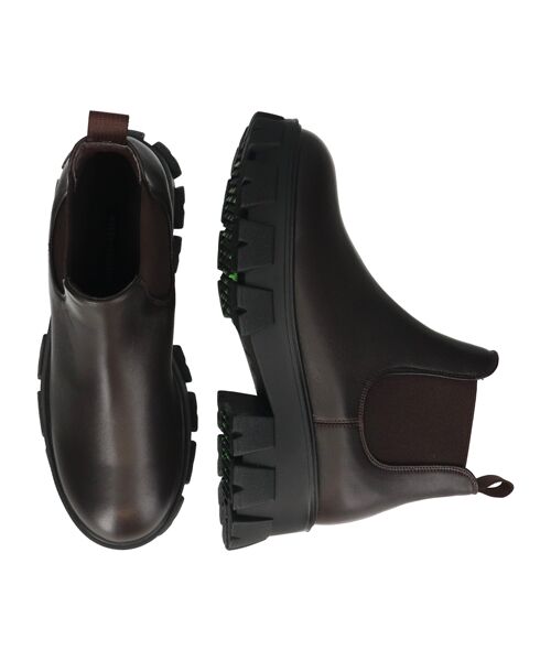 Bridget Birkin/ブリジットバーキン 【PARADIS COULEUR】防滑ソール撥水サイドゴアアンクルブーツ ダークブラウン 24 Bridget Birkin/ブリジットバーキン 【PARADIS COULEUR】防滑ソール撥水サイドゴアアンクルブーツ ダークブラウン 24