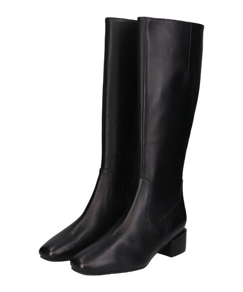 Bridget Birkin/ブリジットバーキン 【PARADIS COULEUR】スクエアトウ撥水ロングブーツ ブラック 23.5 Bridget Birkin/ブリジットバーキン 【PARADIS COULEUR】スクエアトウ撥水ロングブーツ ブラック 23.5