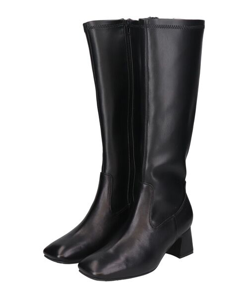 Bridget Birkin / ブリジットバーキン ブーツ（ロング丈） | 【PARADIS COULEUR】スクエアトウ撥水ストレッチロングブーツ | 詳細1