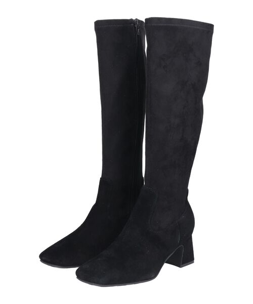 Bridget Birkin / ブリジットバーキン ブーツ（ロング丈） | 【PARADIS COULEUR】スクエアトウ撥水ストレッチロングブーツ | 詳細10